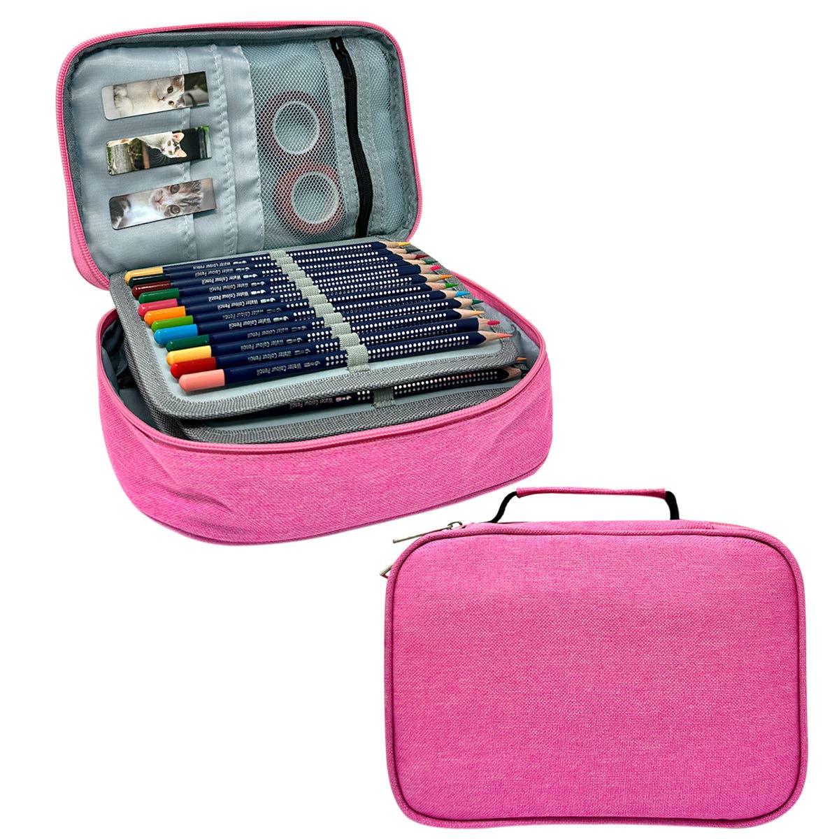 Wrapables.com - Wrapables Large Capacity 72 Slot Pencil Case - Lavender - The Merri Artist - merriartist.com