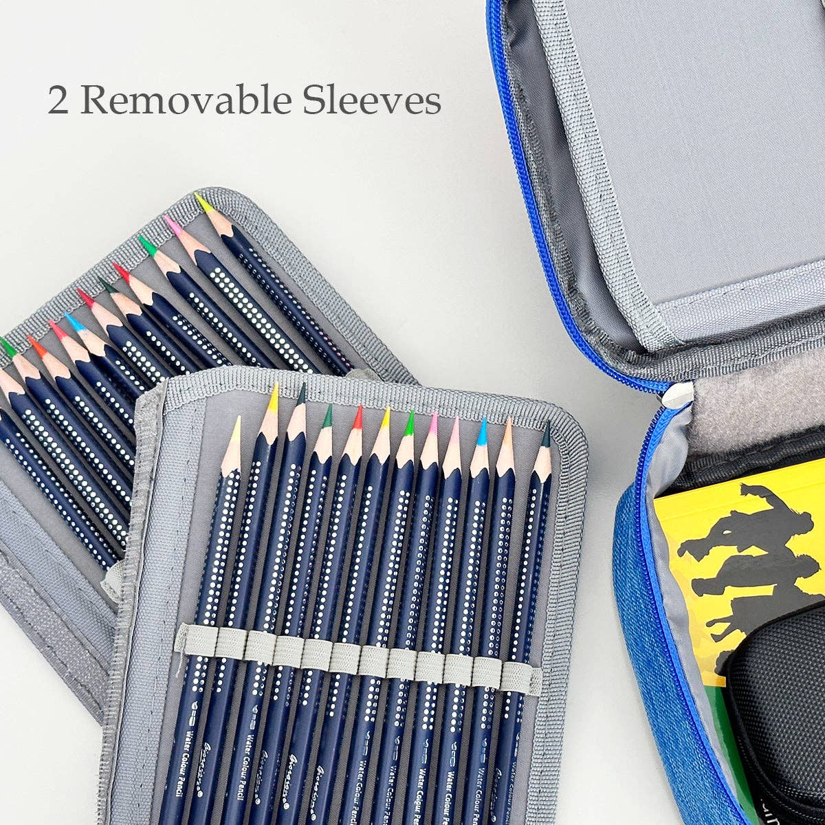 Wrapables.com - Wrapables Large Capacity 72 Slot Pencil Case - Lavender - The Merri Artist - merriartist.com