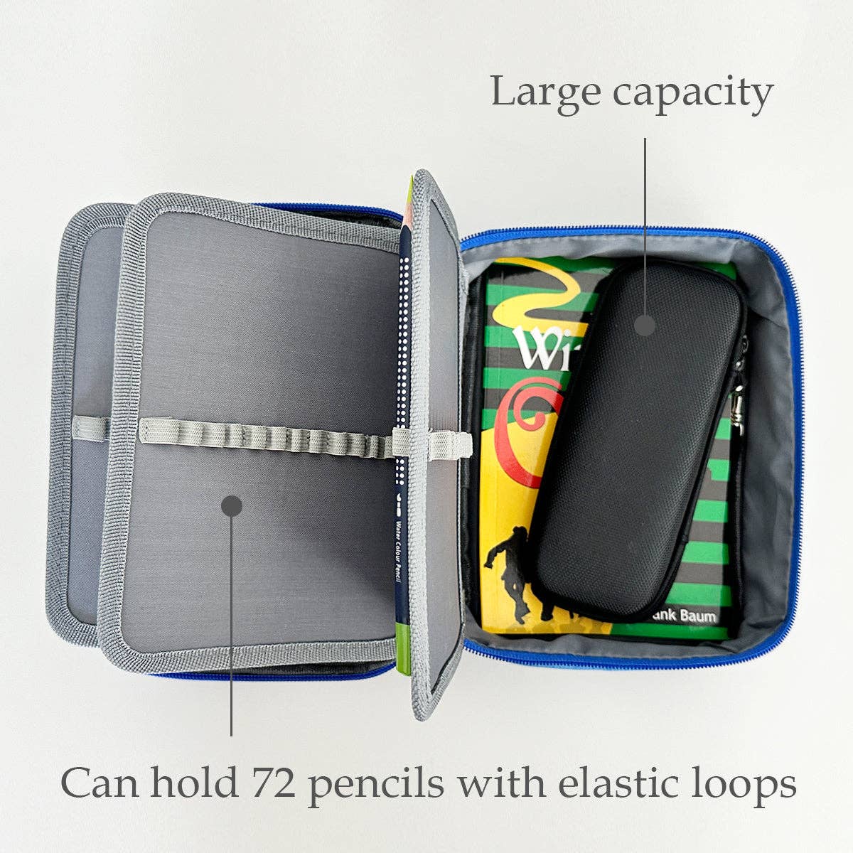 Wrapables.com - Wrapables Large Capacity 72 Slot Pencil Case - Lavender - The Merri Artist - merriartist.com