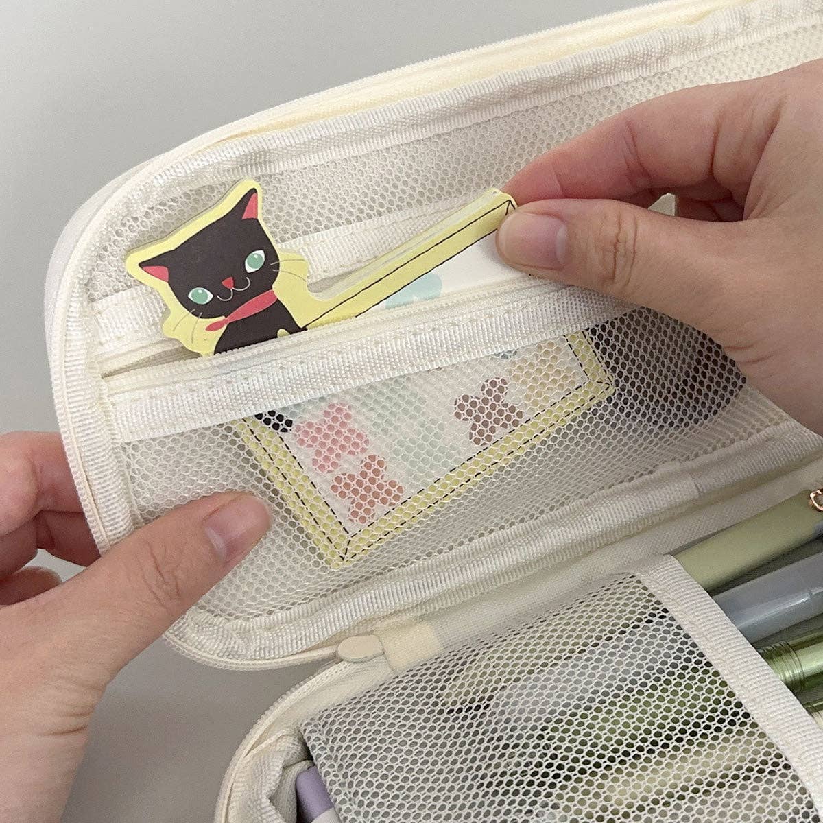 Wrapables.com - Wrapables Large Capacity Pencil Case Expandable Pencil Pouch - Lavender - The Merri Artist - merriartist.com