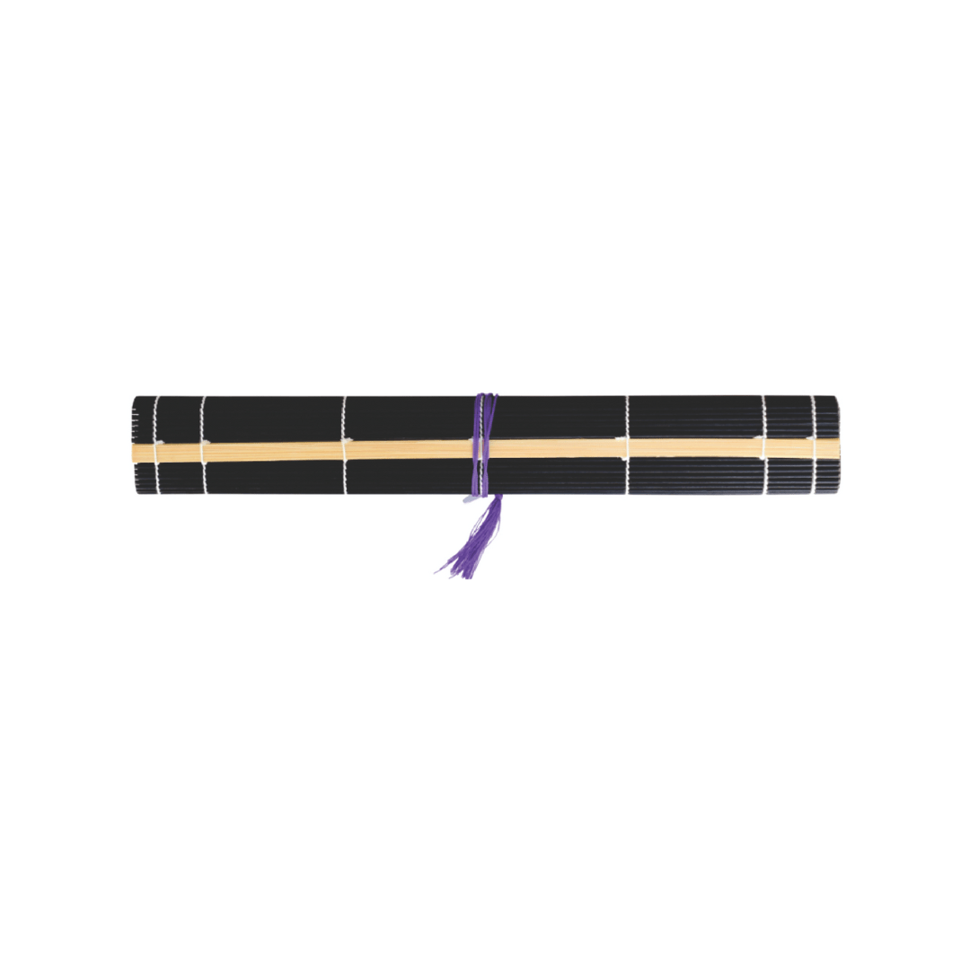 Yasutomo Fudemaki Brush Holder - Black with Pockets (10 1/2″ x 11 3/4″ when open) - The Merri Artist - merriartist.com