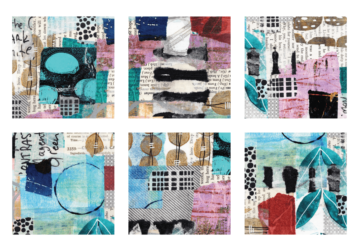 Yasutomo Origami Collage Composition 6 Patterns 24 Sheets - The Merri Artist - merriartist.com