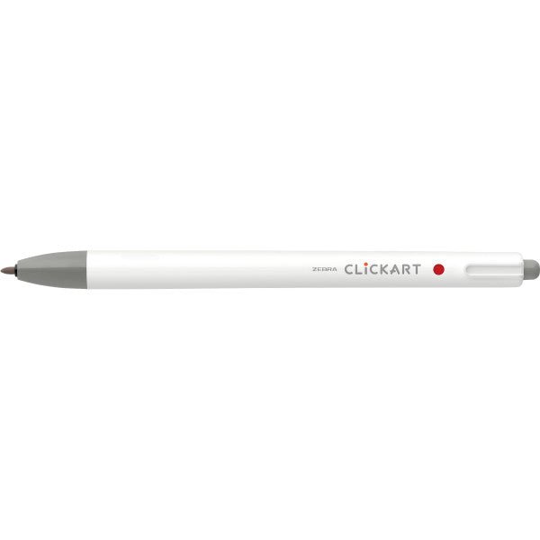 Zebra ClickArt Retractable Marker Pen .6mm Gray - The Merri Artist - merriartist.com