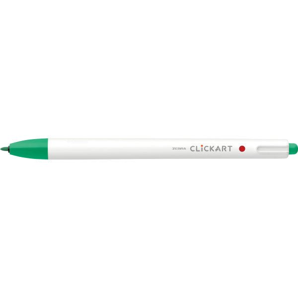 Zebra ClickArt Retractable Marker Pen .6mm Green - The Merri Artist - merriartist.com
