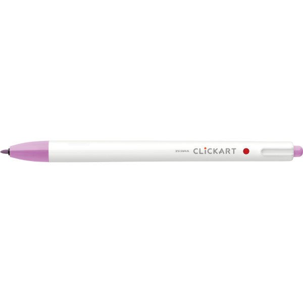 Zebra ClickArt Retractable Marker Pen .6mm Lavander - The Merri Artist - merriartist.com