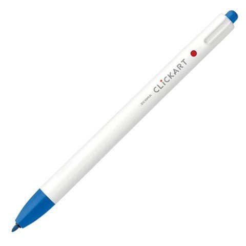 Zebra ClickArt Retractable Marker Pen .6mm Pale Blue - The Merri Artist - merriartist.com