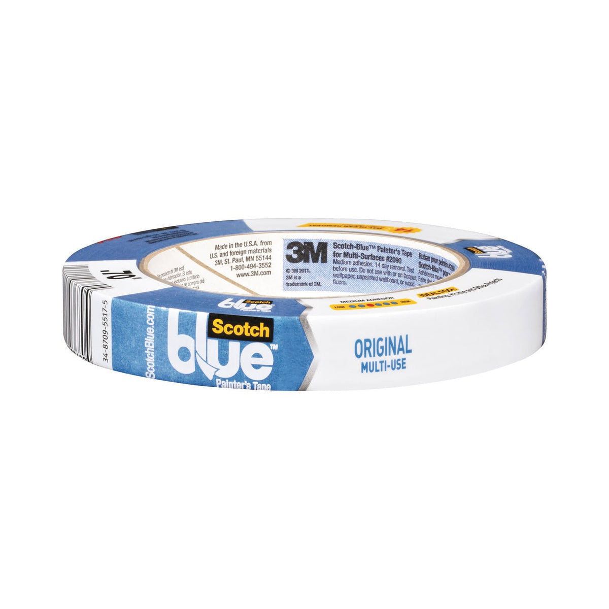 3M #2090 Painters Masking Tape 3/4 inch x 60 yards