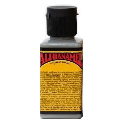 Alphanamel Lettering Enamel - 2.5 fl oz (147 ml) - Alpha Grey - merriartist.com