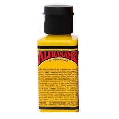 Alphanamel Lettering Enamel - 2.5 fl oz (147 ml) - Alpha Yellow - merriartist.com