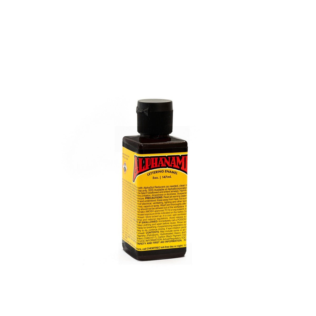 Alphanamel Lettering Enamel - 5 fl oz (147 ml) - McKeags Black - merriartist.com