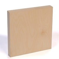 American Easel Cradled Birch Panel - 8x8 inch - 1 5/8 inch Deep - Natural - merriartist.com