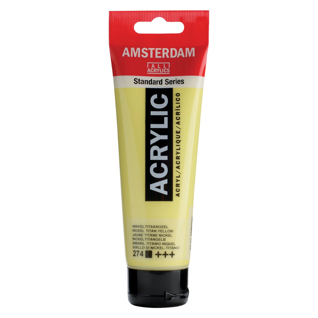 Amsterdam Standard Acrylic Paint 120ml Nickel Titanium Yellow - merriartist.com