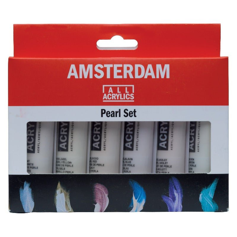 Amsterdam Standard Series Acrylic Paint 6 Color Set - 20 ml Tubes - Pearlescent - merriartist.com