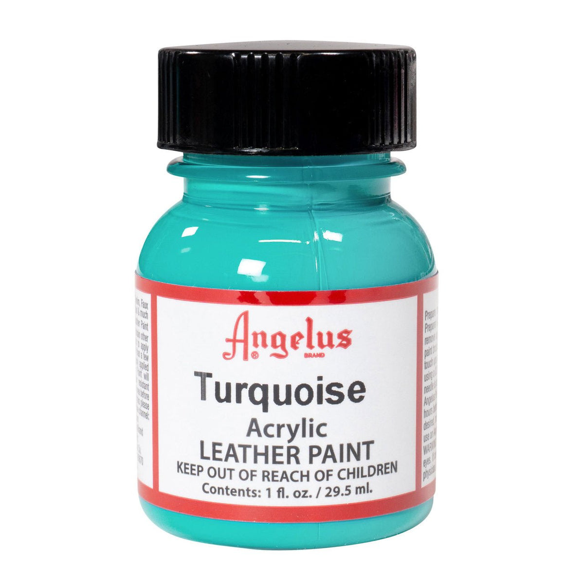Angelus Acrylic Leather Paint - 1 oz. Bottle - Turquoise - merriartist.com