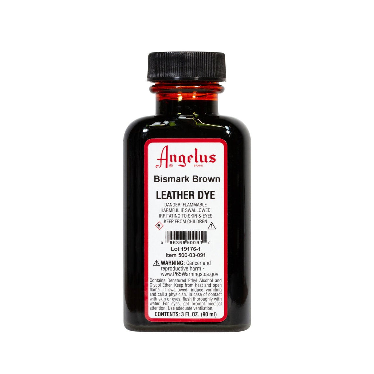 Angelus Leather Dye 3 fl oz (88.7 ml) - Bismark Brown - merriartist.com