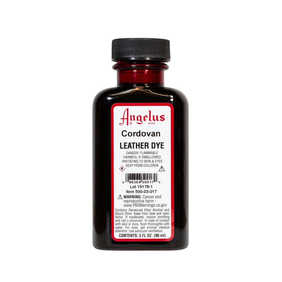 Angelus Leather Dye 3 fl oz (88.7 ml) - Cordovan - merriartist.com