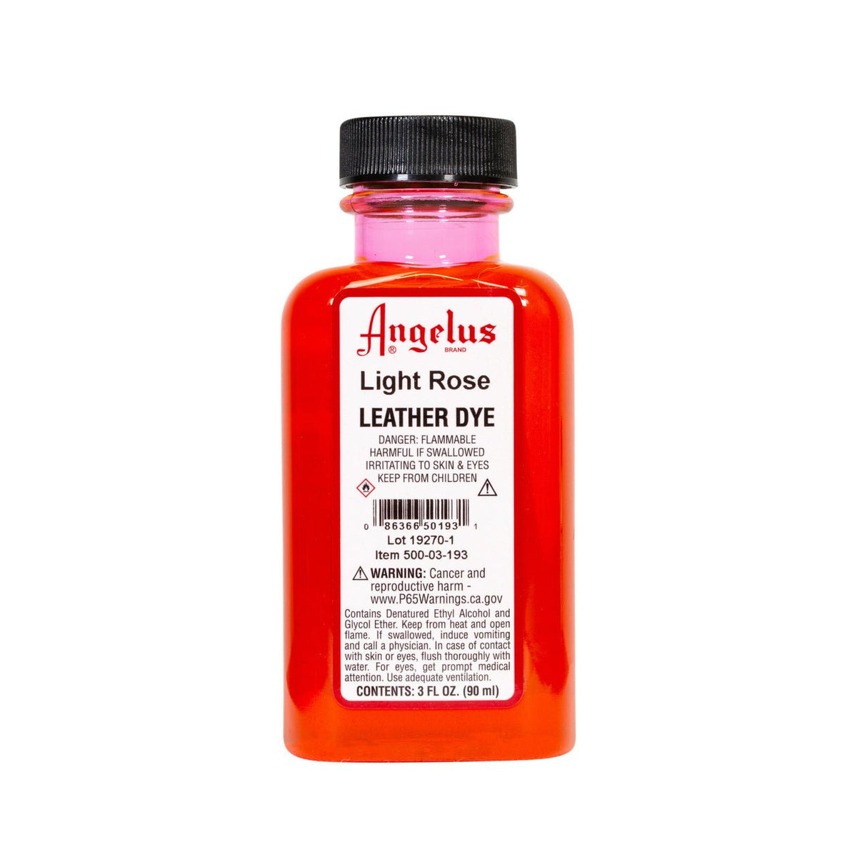 Angelus Leather Dye 3 fl oz (88.7 ml) - Light Rose - merriartist.com