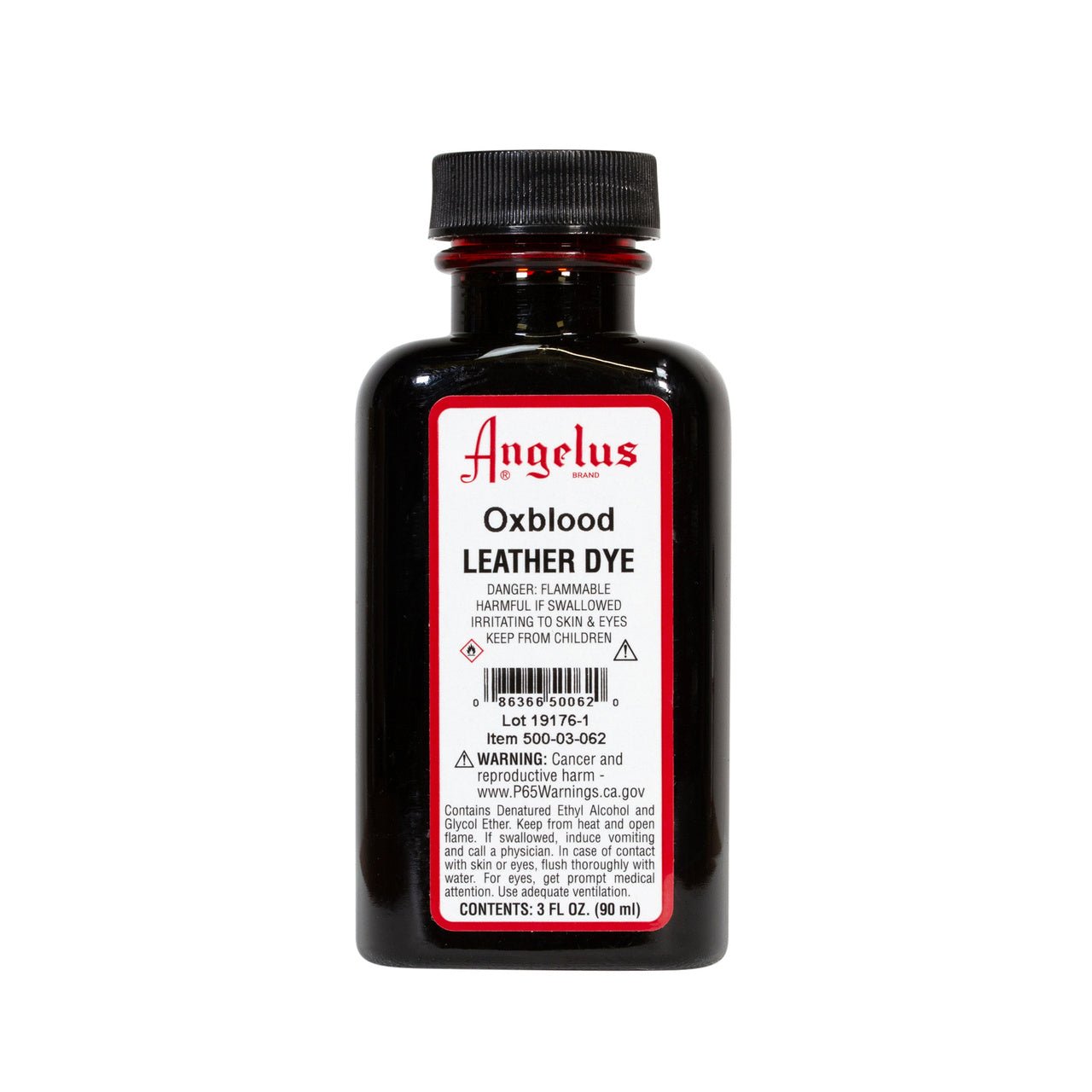 Angelus Leather Dye 3 fl oz (88.7 ml) - Oxblood - merriartist.com