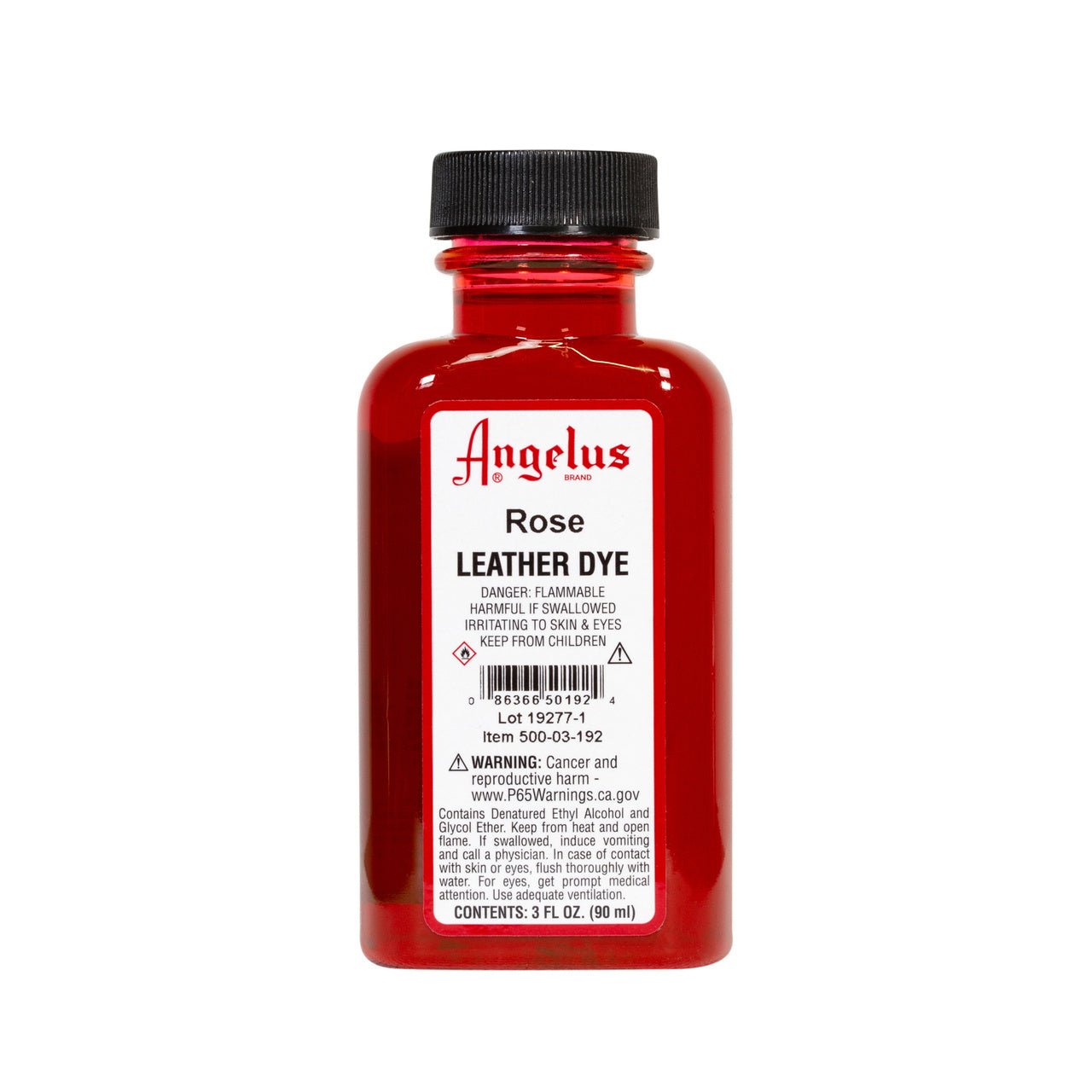 Angelus Leather Dye 3 fl oz (88.7 ml) - Rose - merriartist.com