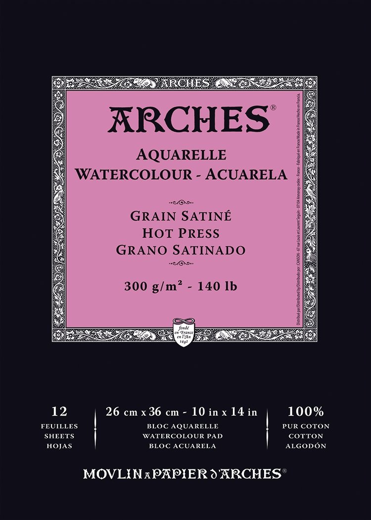 Arches Watercolor Block Paper - Cold Press - 140 lb - 14 x 20 inches 