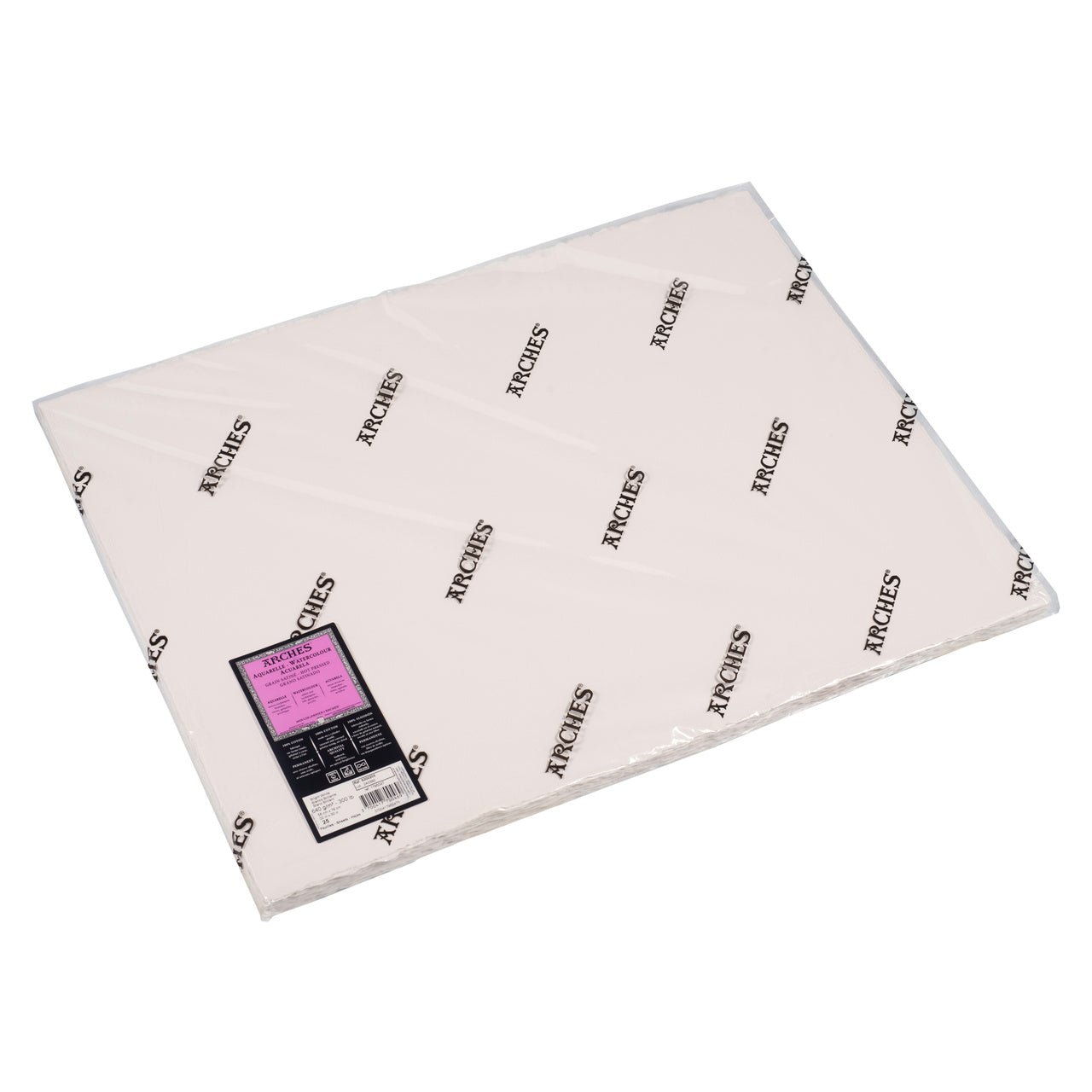 ARCHES Watercolor Paper - Hot Pressed - Bright White 300 lb (640 gsm) 22x30 inch Pack of 25