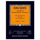 ARCHES Watercolour Rough Natural White 140 lb 300 gsm 9x12 inch Pad (12 Sheets)