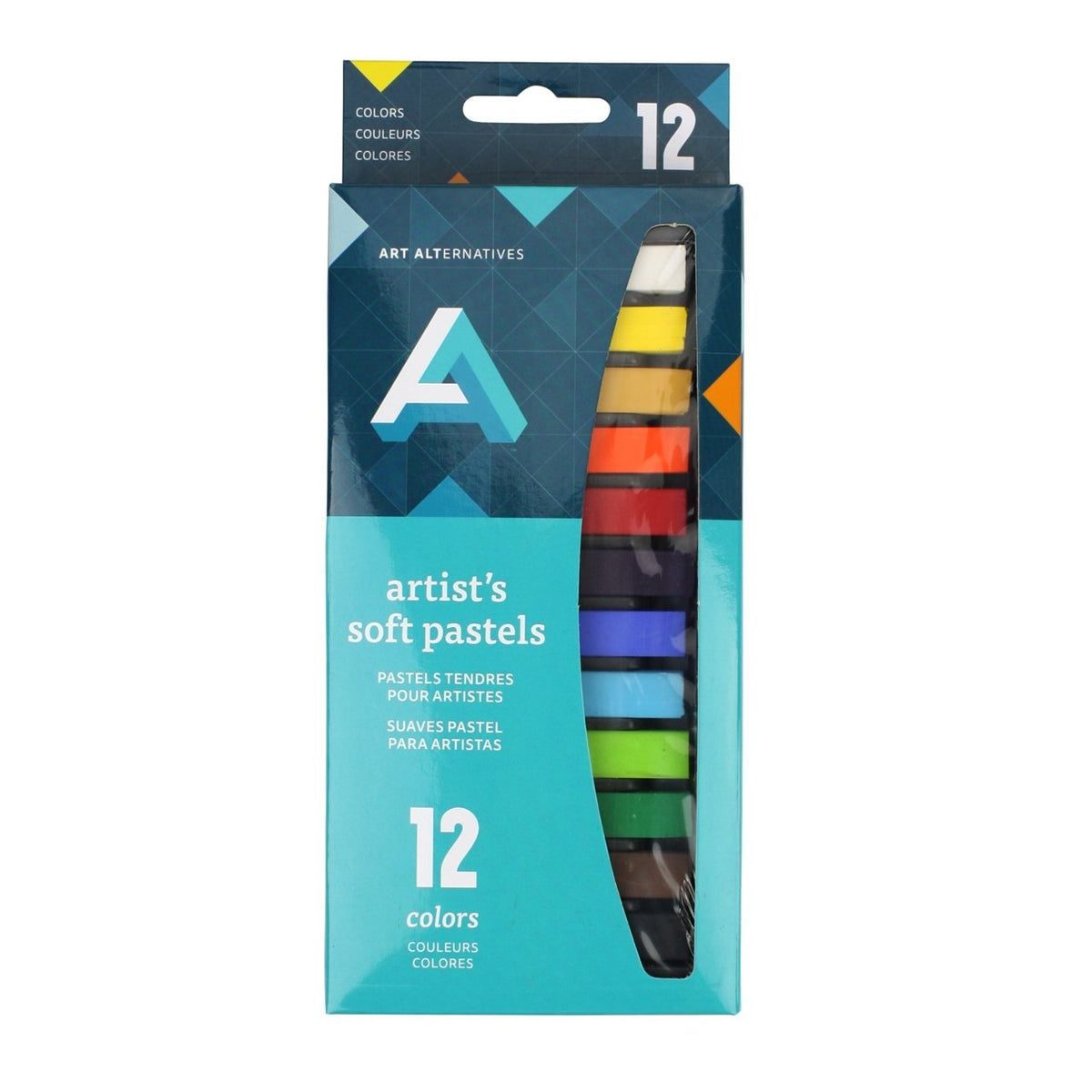 Art Alternatives Artist Soft Pastel Set of 12 Assorted Colors