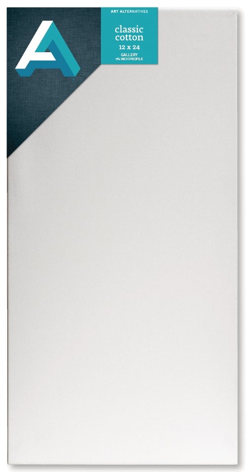 Art Alternatives Gallery Wrap 1-3/8 inch Profile Canvas 12x24 inch - merriartist.com
