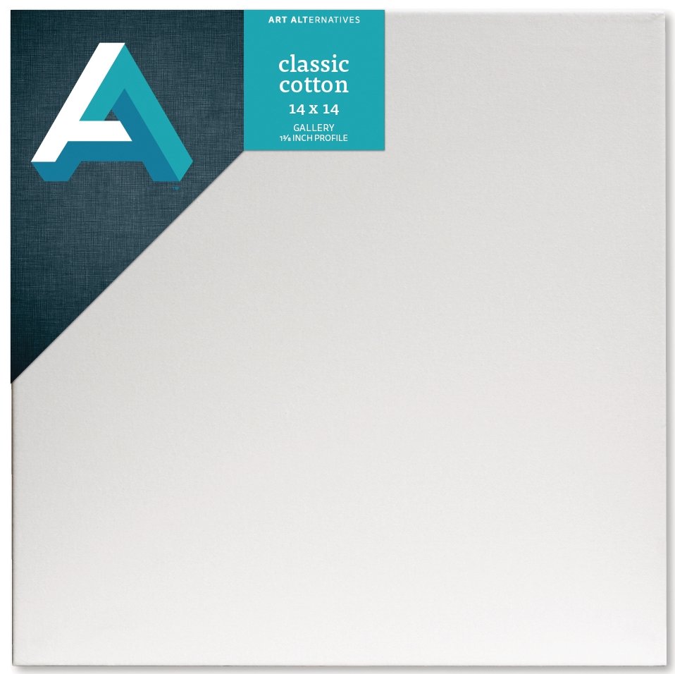 Art Alternatives Gallery Wrap 1-3/8 inch Profile Canvas 14x14 inch - merriartist.com