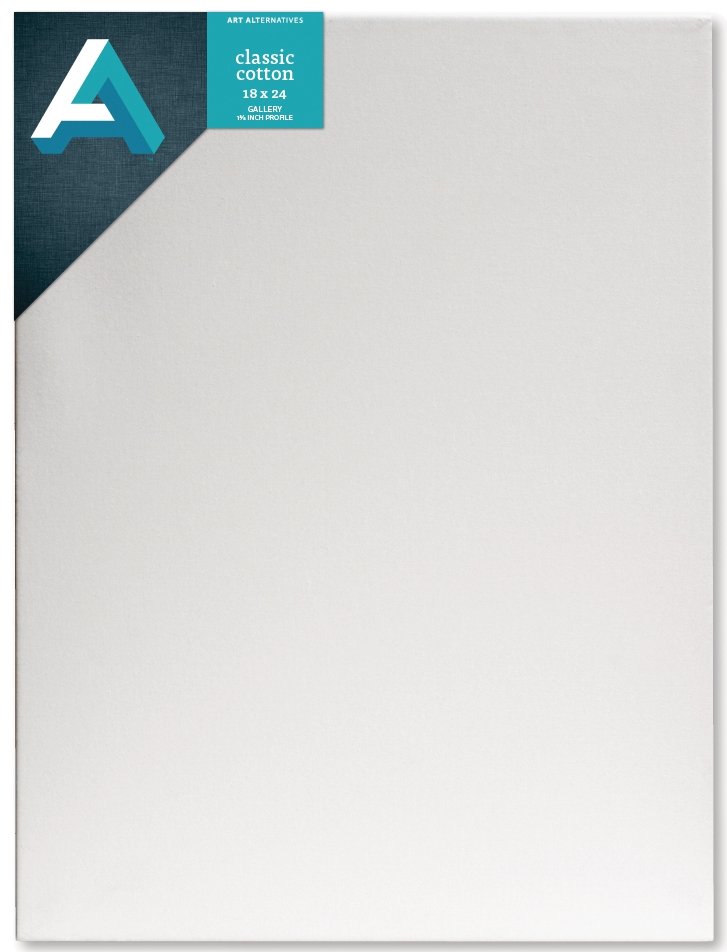 Art Alternatives Gallery Wrap 1-3/8 inch Profile Canvas 18x24 inch - merriartist.com
