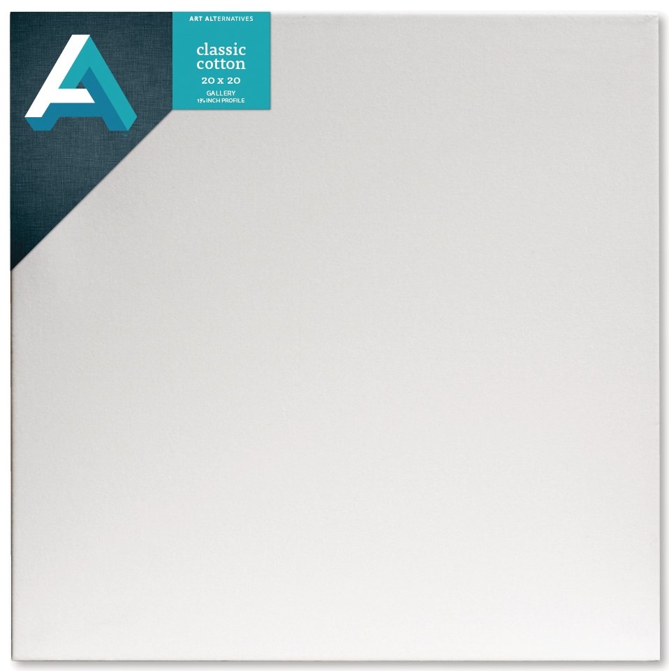 Art Alternatives Gallery Wrap 1-3/8 inch Profile Canvas 20x20 inch - merriartist.com
