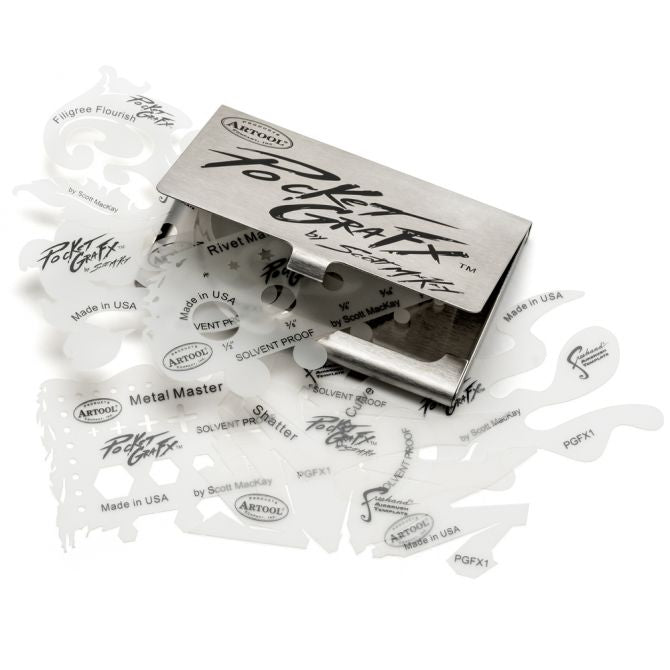 Artool PocketGraFX Freehand Airbrush Template Set by Scott MacKay - merriartist.com