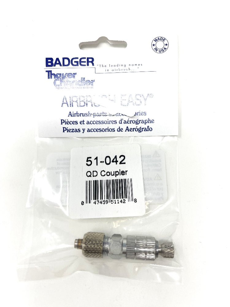 Badger 51-042 Quick-Disconnect Coupler Set (w/51-038 Badger Male QD) - merriartist.com