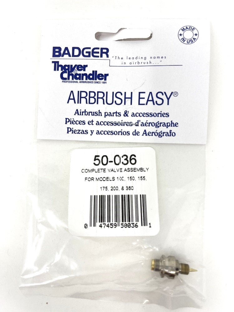 Badger Airbrush Replacement Part 50-036 Complete Assembled Valve - merriartist.com