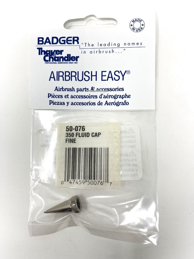 Badger Airbrush Replacement Part 50-076 Fluid Cap - Fine f. Model 350 - merriartist.com