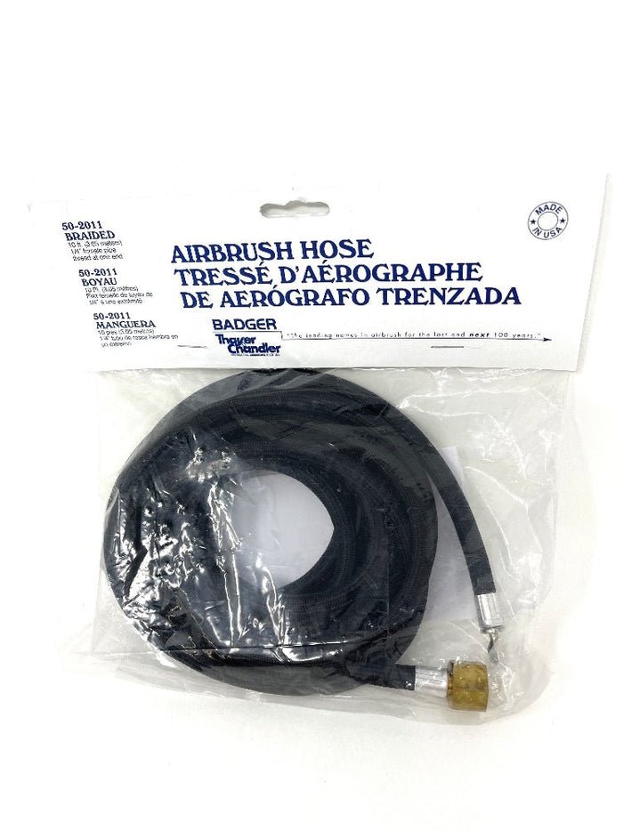 Badger Airbrush Replacement Part 50-2011 10 foot Braided Airhose for BADGER Airbrushes. Badger part 50-2011 - merriartist.com