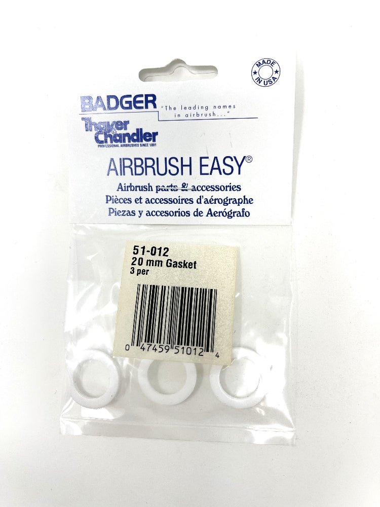 Badger Airbrush Replacement Part 51-012 Gasket for 20mm Jar Adaptor (3 per Pkg.) - merriartist.com