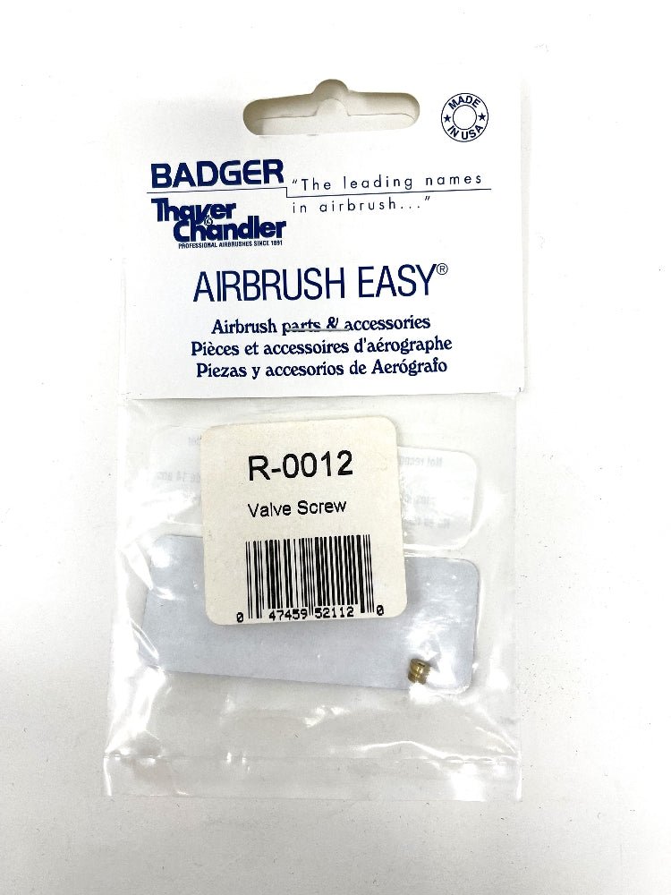 Badger Airbrush Replacement Part R-0012 Valve Screw - merriartist.com