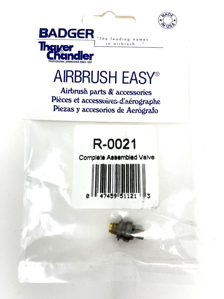 Badger Airbrush Replacement Part R-0021 Complete Assembled Valve - merriartist.com
