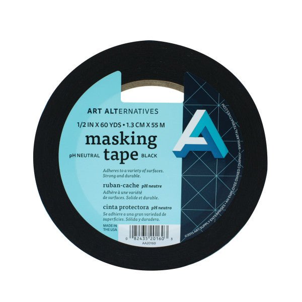 Art Alternatives - Acid-Free Black Masking Tape - 1/2