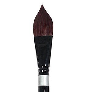 Black Velvet Watercolor Brush - Oval Wash 1 inch - merriartist.com