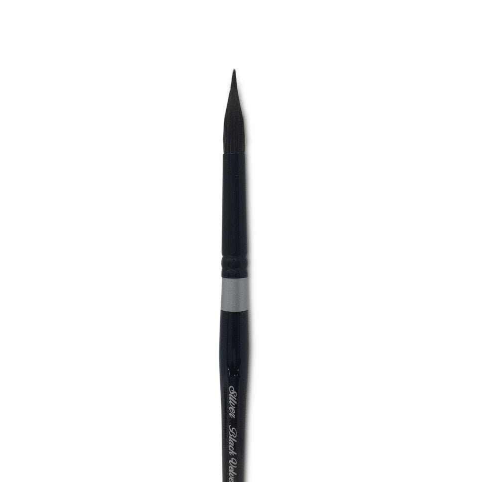 Black Velvet Watercolor Brush - Round #14 - merriartist.com