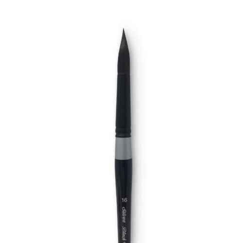 Black Velvet Watercolor Brush - Round #16 - merriartist.com