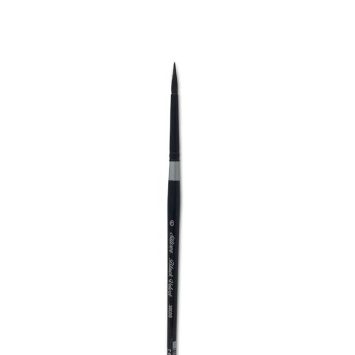 Black Velvet Watercolor Brush - Round #6 - merriartist.com