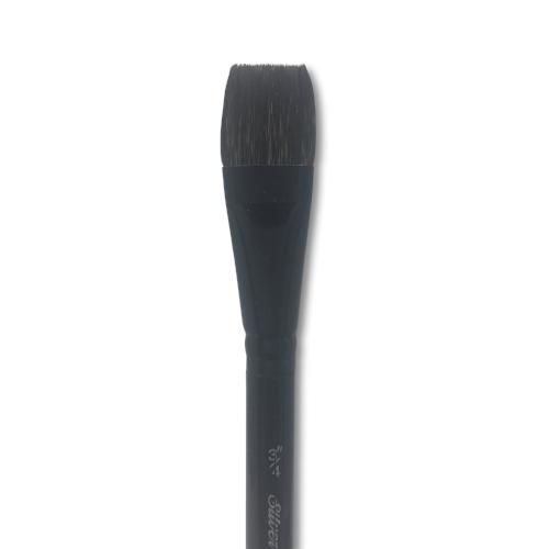 Black Velvet Watercolor Brush - Square Wash 3/4 inch - merriartist.com