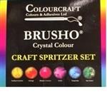 Brusho 6 color Spritzer Set - merriartist.com