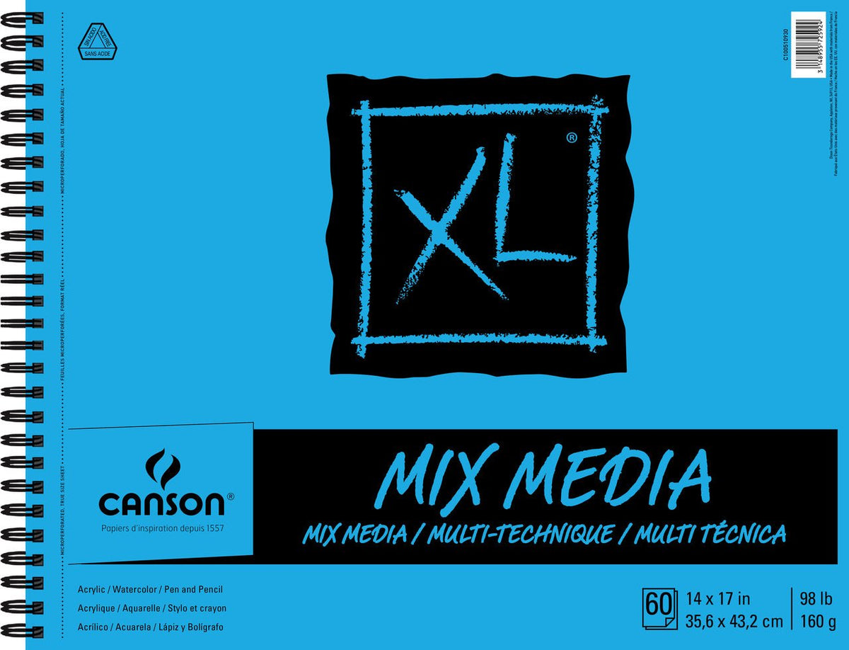 Canson XL Mix Media Pad 14x17 inch - merriartist.com