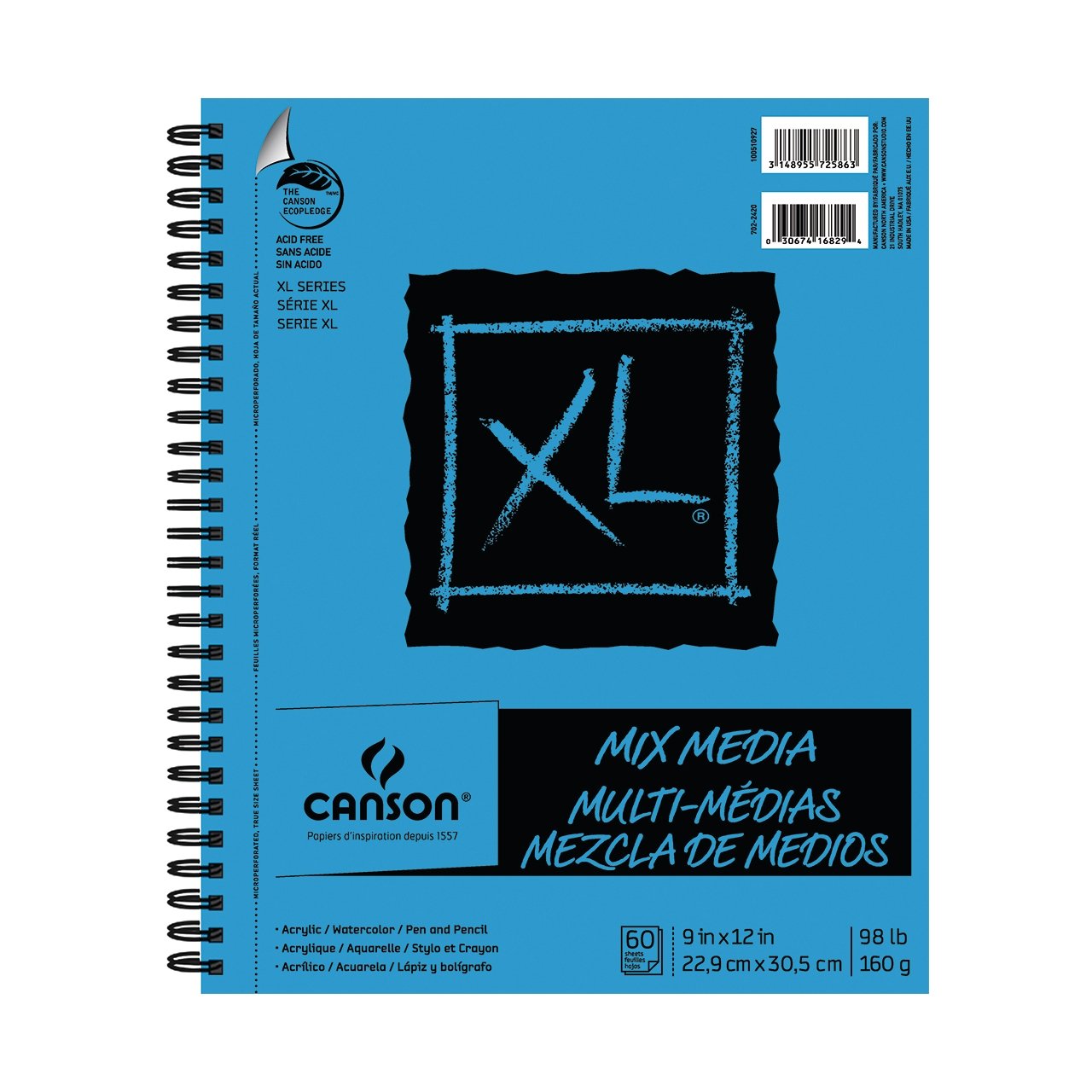 Canson XL Mix Media Sketchbook 9x12