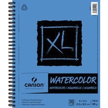 Canson XL Watercolor Side Wire-Bound Pad - 30 Sheets 9x12 inch - merriartist.com
