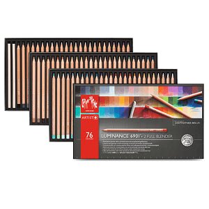 Caran d'Ache Luminance 6901 Colored Pencil - 76 Color Assortment - merriartist.com